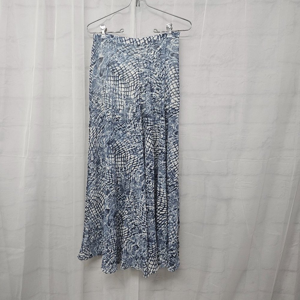 Love Culture Skirt Skort Midi Blue Snakeskin Festival Casual Grunge S